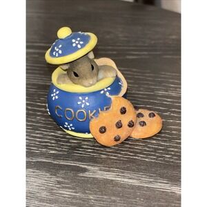 Charming Tails Hi Cookie 89/760 Mouse Chocolate Chip Cooke‎ Jar Figurine